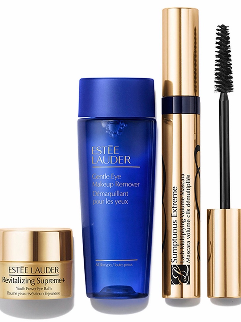 Estee Lauder Supreme Eye Trio - Blue & Gold Eye Care and Mascara Set - Picture 2 of 2
